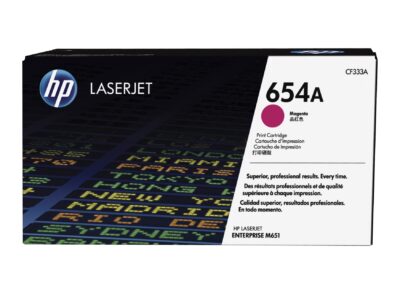 HP 654A Magenta Standard Capacity Toner 15K pages for HP Color LaserJet Enterprise M651 - CF333A
