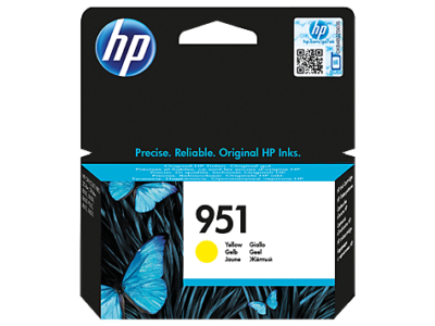 HP 951 Yellow Standard Capacity Ink Cartridge 700 pages for HP OfficeJet Pro 251/276/8100/8600/8610/8620 - CN052AE