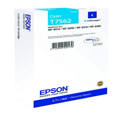 Epson T7562 Cyan Ink Cartridge 14ml - C13T756240