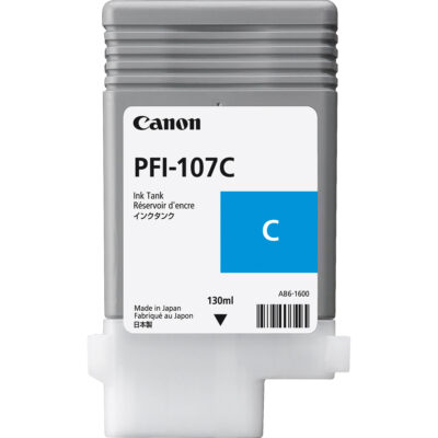 Canon PFI107C Cyan Standard Capacity Ink Cartridge 130ml - 6706B001