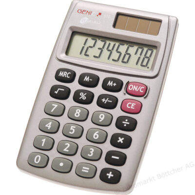 ValueX 510 8 Digit Pocket Calculator Grey – 10274