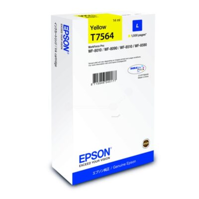 Epson T7564 Yellow Ink Cartridge 14ml - C13T756440