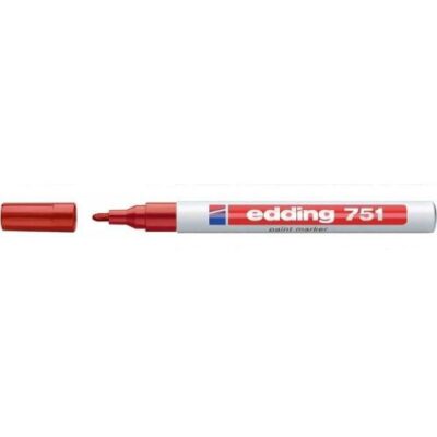 edding 751 Paint Marker Bullet Tip 1-2mm Line Red (Pack 10) – 4-751002