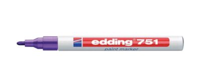 edding 751 Paint Marker Bullet Tip 1-2mm Line Blue (Pack 10) - 4-751003