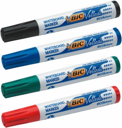 Bic Velleda 1701 Whiteboard Marker Bullet Tip 1.5mm Line Assorted Colours (Pack 48) – 927259