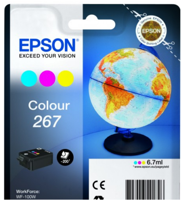Epson 267 Globe Colour Standard Capacity Ink Cartridge 6.7ml - C13T26704010