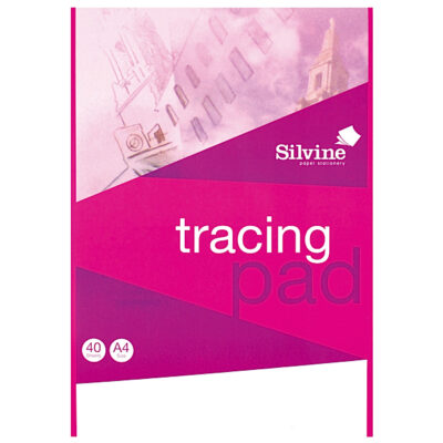Silvine A4 Tracing Pad 63gsm 40 Sheets (Pack 6) – A4T