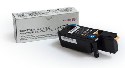 Xerox Cyan Standard Capacity Toner Cartridge 1k pages for WC6027 WC6025 6022 6020 - 106R02756