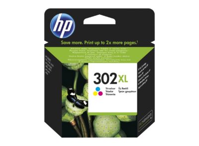 HP 302XL Tricolour Standard Capacity Ink Cartridge 300 pages 8ml - F6U67AE