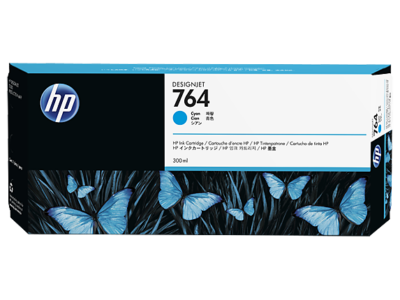 HP No 764 Cyan Standard Capacity Ink Cartridge  300ml - C1Q13A