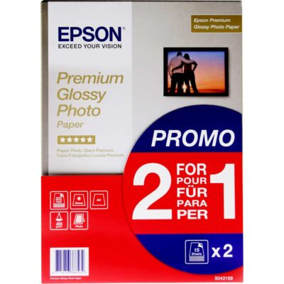 Epson A4 Glossy Photo Paper 2 x 15 Sheets – C13S042169