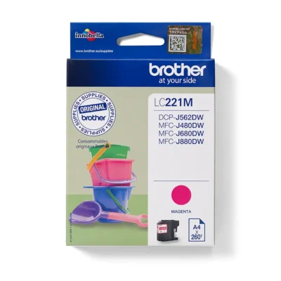 Brother Magenta Ink Cartridge 4ml - LC221M