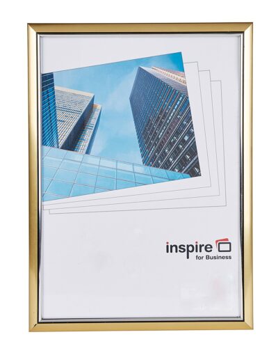 Photo Album Co Inspire For Business Certificate/Photo Frame A4 Plastic Frame Plastic Front Gold – EASA4GDP
