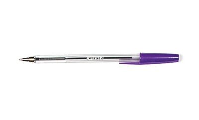 ValueX Ballpoint Pen 1.0mm Tip 0.7mm Line Violet (Pack 50) - 864017