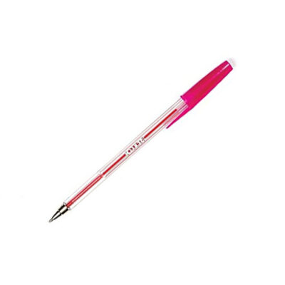 ValueX Ballpoint Pen 1.0mm Tip 0.7mm Line Pink (Pack 50) - 864008