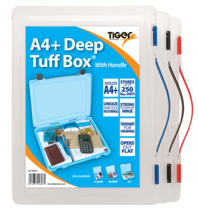 Tiger Tuff Box Polypropylene A4+ Deep Clear – 300847