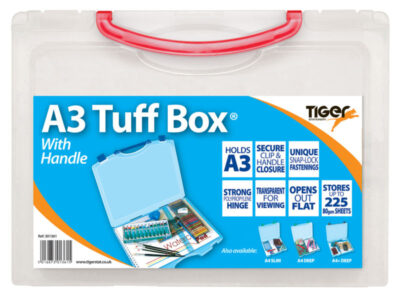 Tiger Tuff Box Polypropylene A3 Clear - 301361