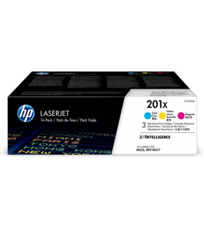 HP 201X Multipack High Yield Toner 3x 2.3K pages for HP Color LaserJet Pro M252/M274/M277 - CF253XM