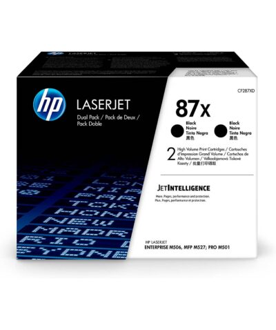 HP 87X Black Standard Capacity Toner Cartridge 18K pages Twinpack - CF287XD