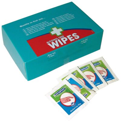 Astroplast Wipes Alcohol Free for all First Aid Kits (Pack 100) – 1601002