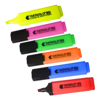 ValueX Flat Barrel Highlighter Pen Chisel Tip 1-5mm Line Assorted Colours (Pack 8) – 7910wt8