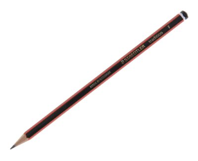 Staedtler 110 Tradition F Pencil Red/Black Barrel (Pack 12) – 110-F