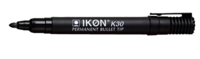 ValueX Permanent Marker Bullet Tip 2mm Line Black (Pack 10) - K30-01