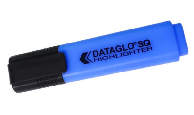 ValueX Flat Barrel Highlighter Pen Chisel Tip 1-5mm Line Blue (Pack 10) – 791003