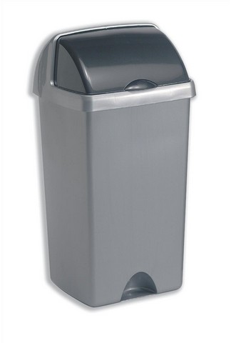 ValueX Bin Base and Roll Top Lid Metallic 48 Litre 904106