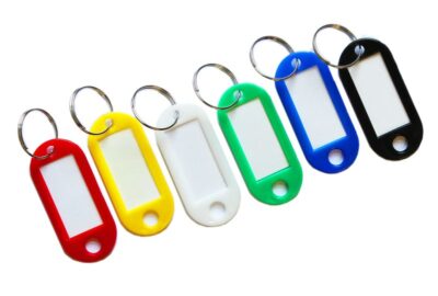 ValueX Key Tags Plastic Assorted Colours (Pack 100) – KTS100