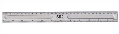 ValueX Plastic Ruler 30cm Clear - 796500/SINGLE