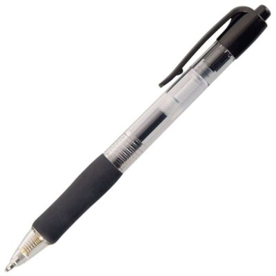 ValueX Retractable Gel Rollerball Pen 0.7mm Line Black (Pack 10) - K3-01