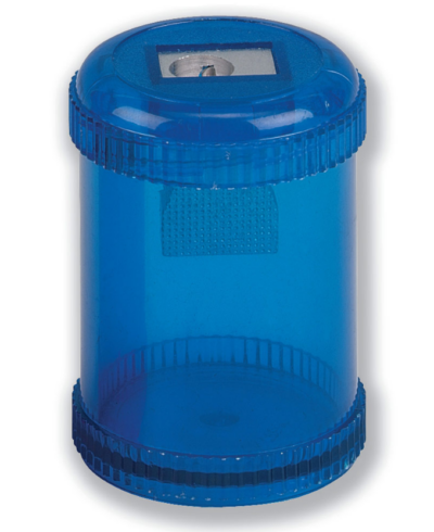 ValueX Single Hole Pencil Sharpener Plastic Barrel Blue (Pack 10) - 810000