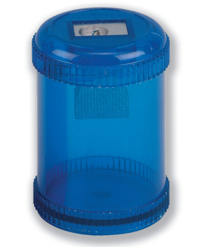 ValueX Single Hole Pencil Sharpener Plastic Barrel Blue (Pack 10) – 810000