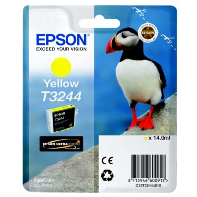 Epson T3244 Puffin Yellow Standard Capacity Ink Cartridge 14ml - C13T32444010