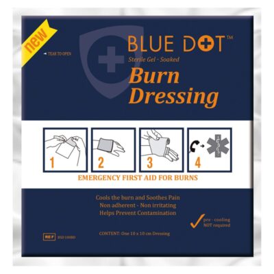 Blue Dot Burn Dressing 100x100mm (Pack 10) – 1047199