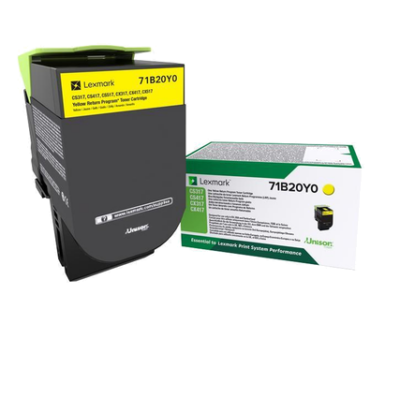 Lexmark Yellow Toner Cartridge 2.3K pages - 71B20Y0