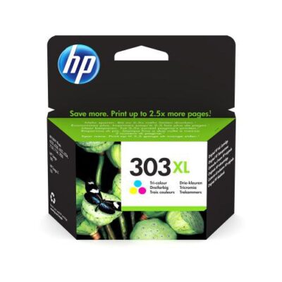 HP 303XL Tricolour High Yield Ink Cartridge 10ml for HP ENVY Photo 6230/7130/7830 series – T6N03AE