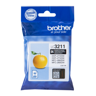 Brother Black Ink Cartridge 15ml - LC3211BK