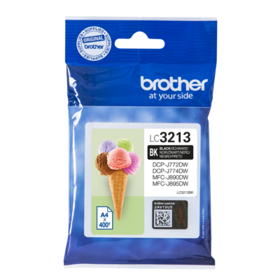 Brother Black Ink Cartridge 15ml - LC3213BK