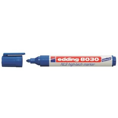 edding 8030 NLS Permanent Marker Bullet Tip 1.5-3mm Blue (Pack 10) - 4-8030003