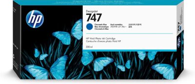 HP 747 Chromatic Blue Standard Capacity Ink Cartridge 300ml – P2V85A