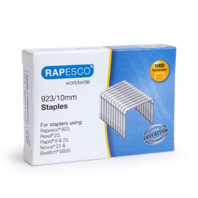 Rapesco 923/10mm Galvanised Staples (Pack 1000) – 1237