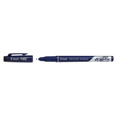 Pilot FriXion Erasable Fineliner Pen 1.3mm Tip 0.45mm Line Black (Pack 12) – 4902505560484