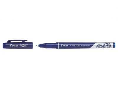 Pilot FriXion Erasable Fineliner Pen 1.3mm Tip 0.45mm Line Blue (Pack 12) - 4902505560507