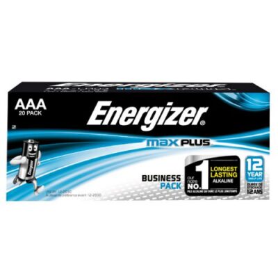 Energizer Max Plus AAA Alkaline Batteries (Pack 20) – E301322902