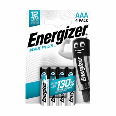 Energizer Max Plus AAA Alkaline Batteries (Pack 4) – E301321404