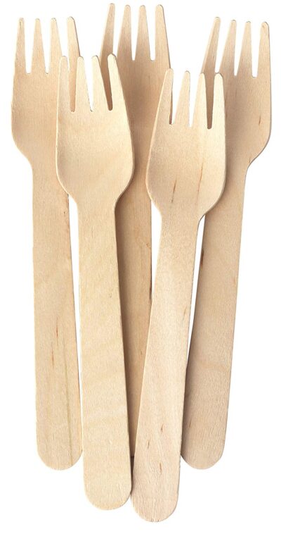 Caterpack Natural Birchwood Fork (Pack 100) – 10568