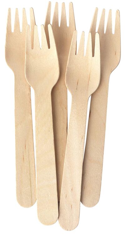 Caterpack Natural Birchwood Fork (Pack 100) - 10568