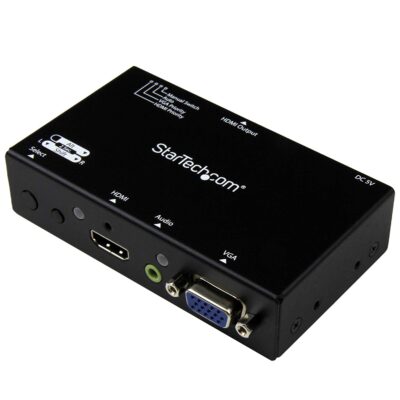 StarTech.com 2×1 HDMI and VGA to HDMI Converter